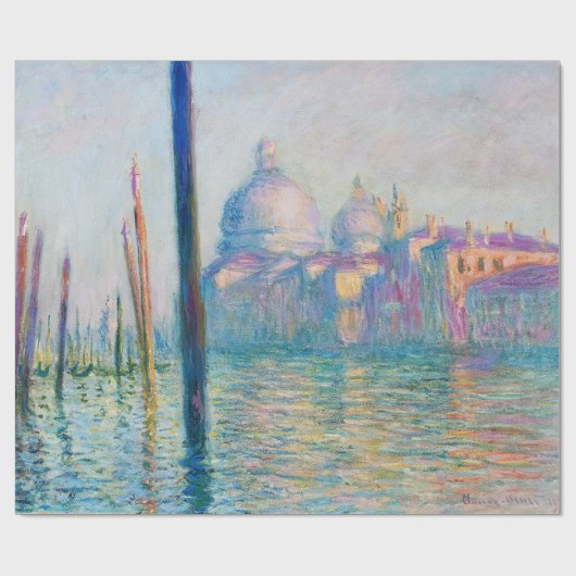 Grand Canal Monet Venice Italy Classic Painting ラッピングペーパー (フラット)