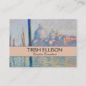 Grand Canal Monet Venice Italy Classic Painting 名刺 (正面)