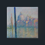 Grand Canal Monet Venice Italy Classic Painting 缶バッジ<br><div class="desc">The Grand Canal - Claude Monet painted Venice's Grand Canal in 1908 when he visited Venice for three months. Monet painted this view of Santa Maria della Salute, seen from across the Grand Canal from his hotel at Palazzo Barbaro. This view of the Grand Canal will bring back wonderful memories...</div>
