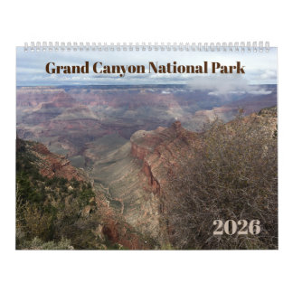 Grand Canyon 12-Month Photographic 2026 Calendar カレンダー