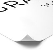 Grand Canyon Art Print Desert Panorama in Black ポスター (角)