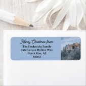 Grand Canyon Custom Christmas Greeting ラベル (インサイチュ)