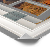 Grand Canyon Fake Faux Window View USA ポスター (角)