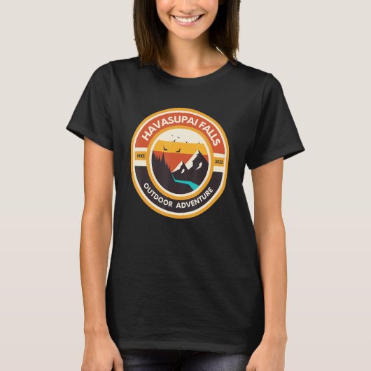Grand Canyon Havasu Falls Arizona hiking camping   Tシャツ (正面)