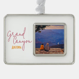 Grand Canyon National Park Arizona Souvenir シルバープレートフレームオーナメント