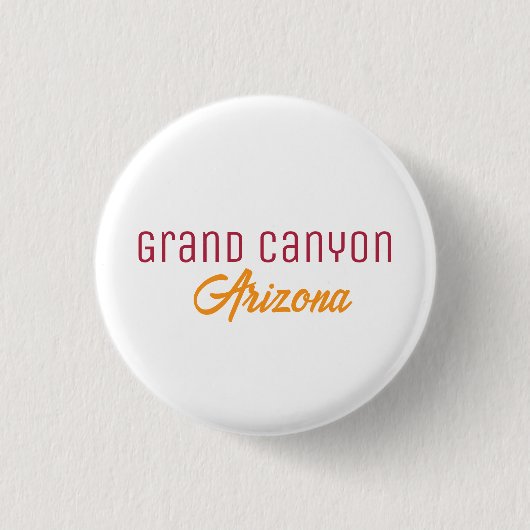 Grand Canyon National Park Arizona Souvenir 缶バッジ (正面)