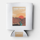 Grand canyon national park emblem patch logo 缶クーラー (正面)