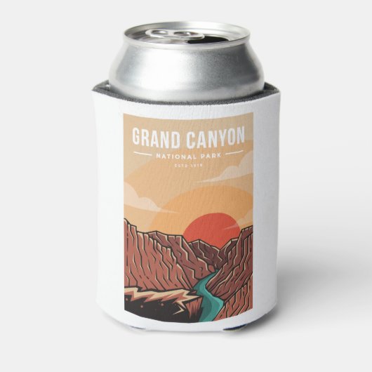 Grand canyon national park emblem patch logo 缶クーラー (缶裏面)