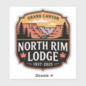 Grand Canyon North Rim Lodge Memorial 1937–2025  シール (シート)