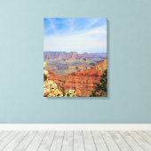Grand Canyon Red Rock Layers キャンバスプリント (インサイチュ (ウッドフロア))