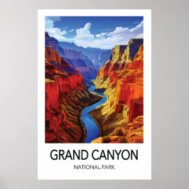 Grand Canyon Travel Poster National Park Art ポスター
