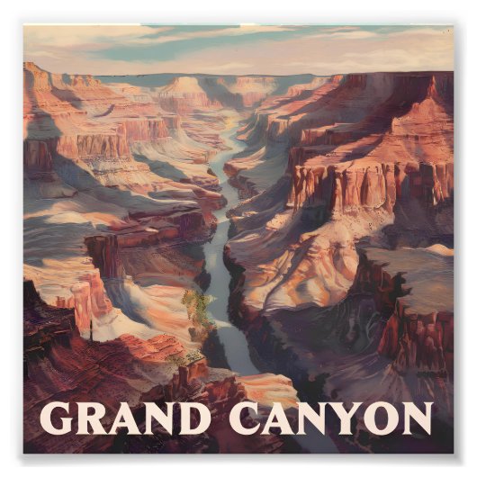 Grand Canyon USA vintage フォトプリント (正面)