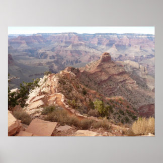 Grand Canyon view from South Kaibab Trail ポスター