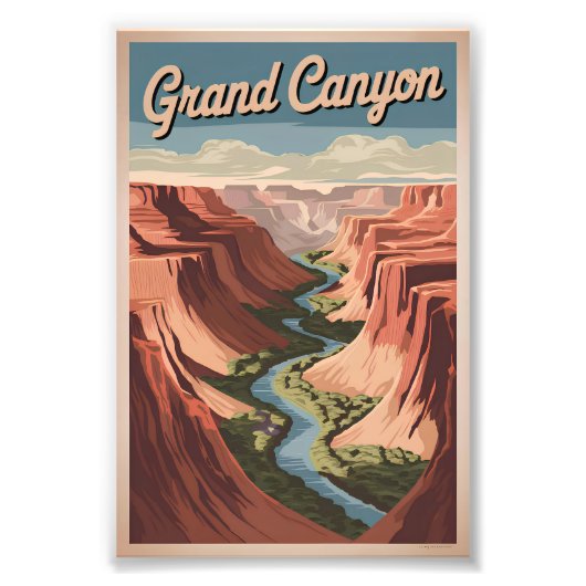 Grand Canyon vintage フォトプリント (正面)