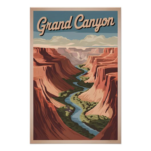 Grand Canyon vintage ポスター (正面)