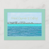 GRAND CAYMAN'S TURQUOISE WATER IS CALLING! ポストカード (正面)