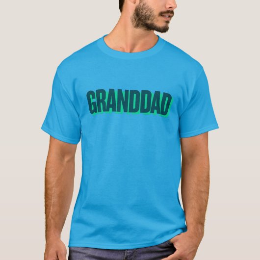 Grand-dad print basic T-Shirt Tシャツ (正面)