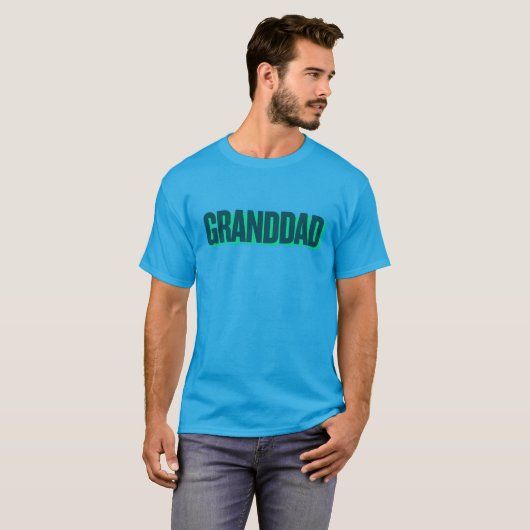 Grand-dad print basic T-Shirt Tシャツ (正面フル)