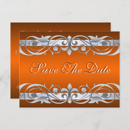 Grand Duchess Silver Orange日付はがきを保存 案内ポストカード (正面/裏面)