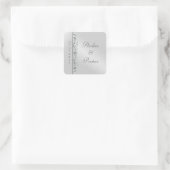 Grand Duchess Silver Scroll日付ステッカーを保存 スクエアシール (バッグ)