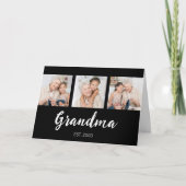 Grand Established Modern Script 3 Photo Black カード (正面)