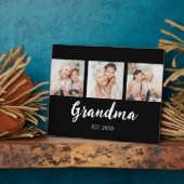 Grand Established Modern Script Black 3 Photo フォトプラーク (側面)