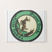 Grand Forksノースダコタのヴィンテージ旅行ポスター ジグソーパズル (横)