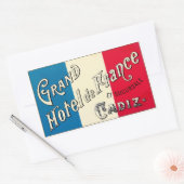 Grand Hotel de France (Cadiz) 長方形シール (封筒)