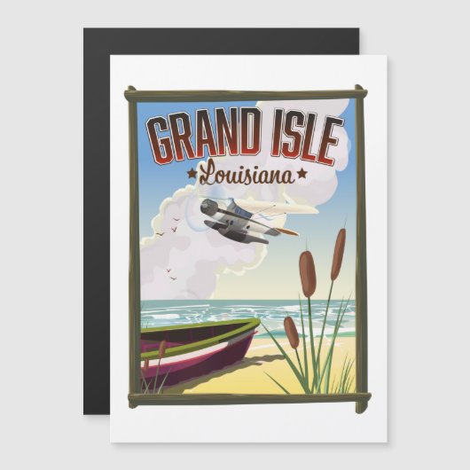 Grand Isle, Louisiana Travelポスター (正面/裏面)