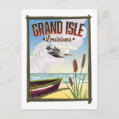 Grand Isle, Louisiana Travelポスター ポストカード (正面)