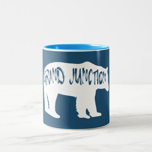 Grand Junction Colorado Bear ツートーンマグカップ (中央)