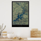 Grand Lake O' the Cherokees Oklahoma Satellite ポスター (キッチン)