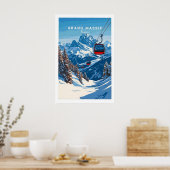 Grand Massif Ski Print 1 ポスター (キッチン)