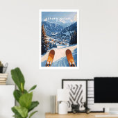 Grand Massif Ski Wall Art 1 ポスター (ホームオフィス)