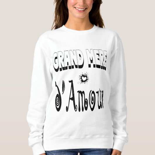 Grand Mère d'Amour Cœur Mamie スウェットシャツ (正面)