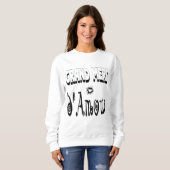 Grand Mère d'Amour Cœur Mamie スウェットシャツ (正面フル)