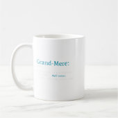 Grand-mere_ Funny Definition Noun - Another Term  コーヒーマグカップ (左)