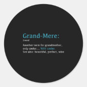 Grand-mere_ Funny Definition Noun - Another Term  ラウンドシール (正面)
