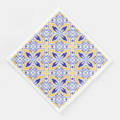 Grand Mosaic Blue and Gold Floral Mediterranean (コーナー)