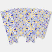 Grand Mosaic Blue and Gold Floral Mediterranean フェイバーボックス (見開き)