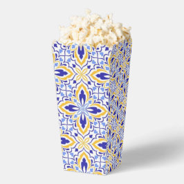 Grand Mosaic Blue and Gold Floral Mediterranean フェイバーボックス