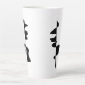 Grand Mug Latte Art Abstrait Dual Face カフェラテマグ (正面)