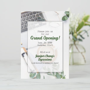 Grand Opening New Office Business 招待状