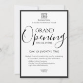 Grand Opening Special Event 招待状 (正面)
