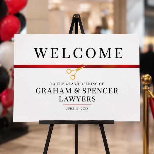 Grand Opening Welcome Sign ポスター
