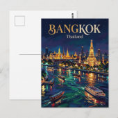 Grand Palace and Chao Phraya River Thailand ポストカード (正面/裏面)