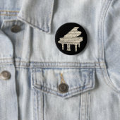 Grand Piano and Music Notes Button 缶バッジ (インサイチュ)