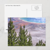 Grand Prismatic Overlook ポストカード (正面/裏面)