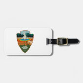 Grand Prismatic Spring Yellowstone Arrowhead ラゲッジタグ (正面横)