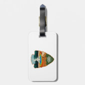 Grand Prismatic Spring Yellowstone Arrowhead ラゲッジタグ (裏面縦)